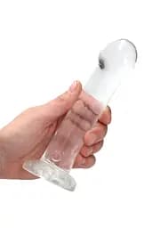 Фалоімітатор RealRock Crystal Clear 6.7" 17 см (прозорий) - мініатюра 9
