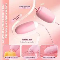 Подвійне віброяйце з язиком Laile Magic Box 20 режимів USB - мініатюра 6