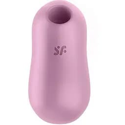 Вакуумний стимулятор із вібрацією Satisfyer Cotton Candy Lilac - мініатюра 3