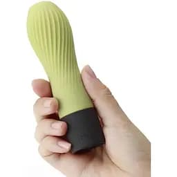 Вібратор Iroha Zen Matcha з ніжною ребристою поверхнею - мініатюра 2