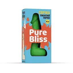 Свічка у вигляді члена Pure Bliss Mini Green 15 см - мініатюра 5