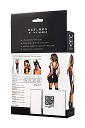 Міні-сукня Glossy Rimma wetlook M (чорний) - мініатюра 5