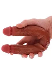 Фалоімітатор Get Real Foreskin D-Dong, 40 см (коричневий) - мініатюра 4