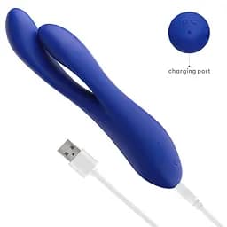 Вібратор Lovetoy L’Allure Pulse 19 см (синій) - мініатюра 20