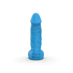 Свічка у вигляді члена Pure Bliss Mini Blue 15 см - мініатюра 2