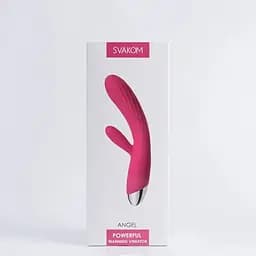 Інтелектуальний вібратор-кролик Svakom Angel Plum Red - мініатюра 7