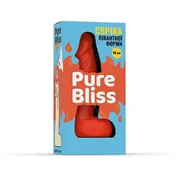 Свічка у вигляді члена Pure Bliss Mini Orange 15 см - мініатюра 5