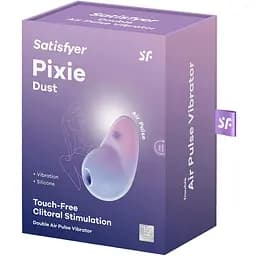 Вакуумний стимулятор з вібрацією Satisfyer Pixie Dust Violet/Pink - мініатюра 6