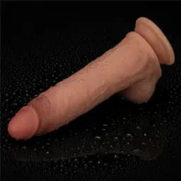 Фалоімітатор Lovetoy Sliding Skin Pro 8.5" 21.5 см (коричневий) - мініатюра 23