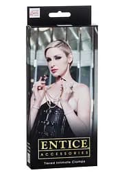 Затискачі для сосків CalExotics Entice Tiered Intimate Clamps 268 см золотий - мініатюра 2