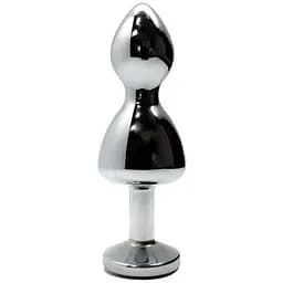 Металева анальна пробка Wooomy Lollypop Double Ball Metal Plug Blue S діаметр 2.8 см довжина 8. - мініатюра 2