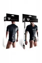 Футболка Regnes Fetish Planet wetlook otwartym L (чорний) - мініатюра 11