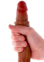 Фалоімітатор Get Real Foreskin D-Dong, 40 см (коричневий) - мініатюра 5