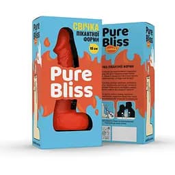 Свічка у вигляді члена Pure Bliss Mini Orange 15 см - мініатюра 6