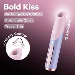 Вакуумний стимулятор Satisfyer Bold Kiss Violet - мініатюра 6