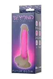 Фалоімітатор Beyond by Toyfa Peter Glow 22 см (рожевий) - мініатюра 21