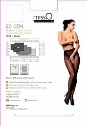 Колготки MissO P615 L/XL (чорний) - мініатюра 3