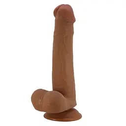 Фалоімітатор Pretty Love Sliding Skin Tallen 8.7" 22 см (коричневий) - мініатюра 4