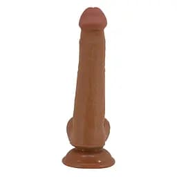 Фалоімітатор Pretty Love Sliding Skin Tallen 8.7" 22 см (коричневий) - мініатюра 3