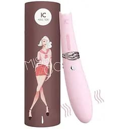Вакуумний стимулятор із вібрацією KissToy Miss CC Розовий - мініатюра 6