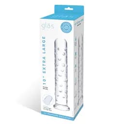 Фалоімітатор Glas Extra Large 25 см (прозорий) - мініатюра 2