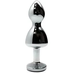 Металева анальна пробка Wooomy Lollypop Double Ball Metal Plug S - мініатюра 2