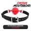 Кляп I’MCUM MouthBond для рольових ігор Чорно-червоний (IM-SM208-red&black) - мініатюра 3