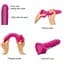 Реалістичний фалоімітатор Strap-On-Me Sliding Skin Realistic Dildo Fuchsia - S - мініатюра 3
