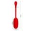 Віброяйце Pretty Love Kirk Super Soft Silicone 19,7 см (червоний) - мініатюра 16