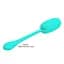 Віброяйце Pretty Love Kirk Super Soft Silicone 19.7 см бірюзовий - мініатюра 8