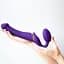 Безремневий страпон Strap-On-Me Vibrating Violet M регульований з вібрацією та з пультом ДК діаметр 3.3 см - мініатюра 7