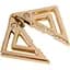 Затискачі для сосків з легкої підвіскою Lockink Adjustable Nipple Clamps With Light Pendant - Golden - мініатюра 3