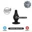 Анальна пробка SilexD Premium Silicone Plug Model 2 M 9.3 см (чорний) - мініатюра 3