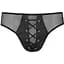 Чоловічі труси зі шнурівкою Passion 035 Slip Richard S/M Black, екошкіра, сітка - мініатюра 5