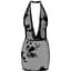 Сукня Noir Handmade F313 Mythos Mini fLocked mesh dress With jewelry rhinestOne chain - S - мініатюра 1