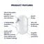 Вакуумный клиторальный стимулятор с вибрацией Satisfyer Cutie Ghost White Satisfyer SX0573 99366 - миниатюра 4