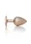 Анальна пробка Jewellery Pearl Gold Plug Clear M 8 см (золотий) - мініатюра 2