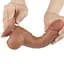Фалоімітатор Lovetoy Sliding-Skin Dual Layer Dong 7.5'' 19.5 см (коричневий) - мініатюра 3