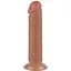 Фалоімітатор Lovetoy Sliding Skin Dual Layer Dong 8" 20 см коричневий - мініатюра 1