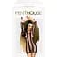 Міні-сукня Penthouse Bedtime Surprise Black, велика сітка, рукави, вертикальні вставки XL - мініатюра 1