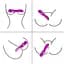 Вібратор B - Series Fox Dual Massager Pulsator 22.6 см (фіолетовий) - мініатюра 20