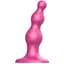 Насадка для страпону Strap-On-Me Dildo Plug Beads Framboise Metallic S - мініатюра 1