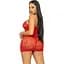 Мини-платье Leg Avenue Rhinestone halter mini dress Red One size - миниатюра 5
