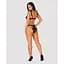 Напівпрозорий еротичний комплект Obsessive Obsessivia 2-pcs set Black S/M - мініатюра 4