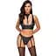 Комплект білизни Cottelli Bondage Bra Set L чорний - мініатюра 1