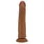 Фалоімітатор Sliding Skin Sharife 10" 25.4 см (коричневий) - мініатюра 10