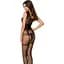 Бодістокінг Passion BS052 Black, комбінезон, імітація корсета з підтяжками, панчох і трусиків - мініатюра 2