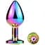 Металева анальна пробка Mai Attraction Toys №73 Rainbow - мініатюра 2