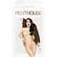 Боді Penthouse Scandalous S/L White, велика сітка, високий комір, довгі рукави - мініатюра 3