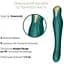 Смарт-вибратор-пульсатор Zalo King Turquoise Green кристалл Swarovski - миниатюра 5
